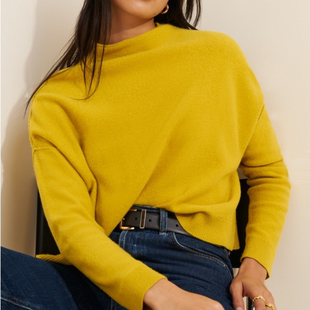 Pilcro Anthropologie 100% Cozy Soft Cashmere oversized boxy Sweater